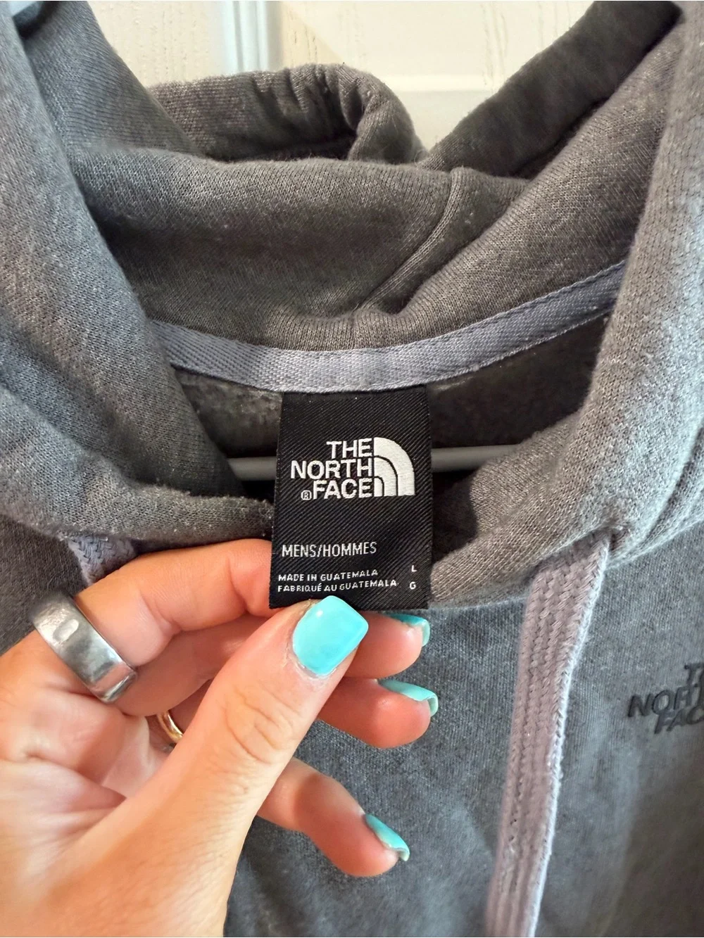 The North Face Men's Heather Gray Hooded Pullover Sweatshirt
